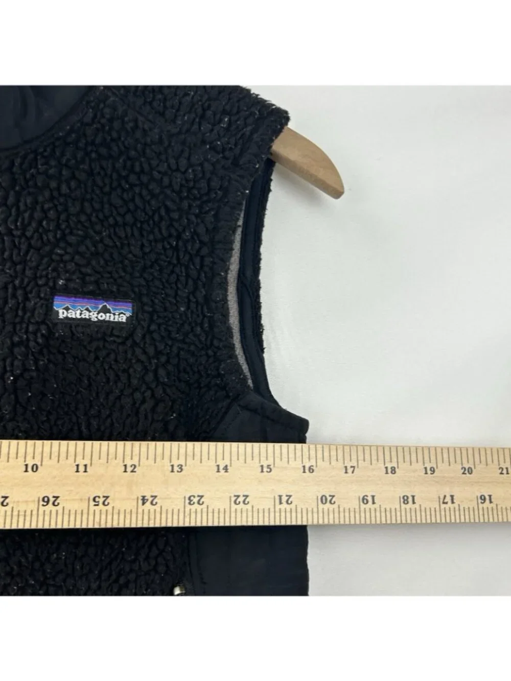 Patagonia Vest Jacket Womens Small Black Synchilla Sherpa Fleece Outdoor Hiking - Picture 5 of 16